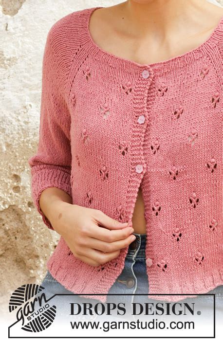 Raspberry Kiss Drops Free Knitting Patterns By Drops Design