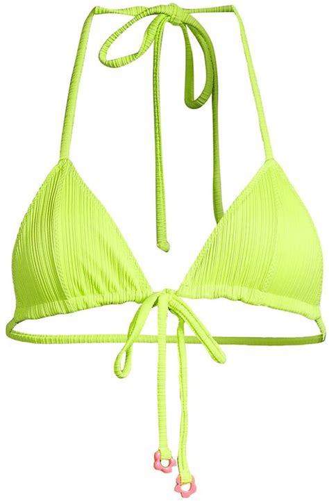 Frankie S Bikinis Phillipa Plisse Triangle Bikini Top ShopStyle Two