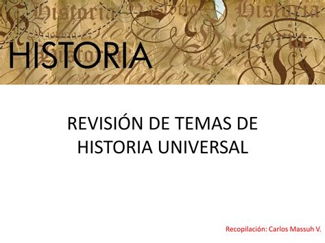 Historia Universal Ppt