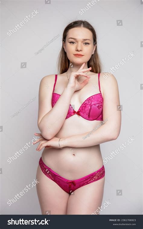 Portrait Sexy Brunette Wearing Lingerie Posing Stock Photo Shutterstock