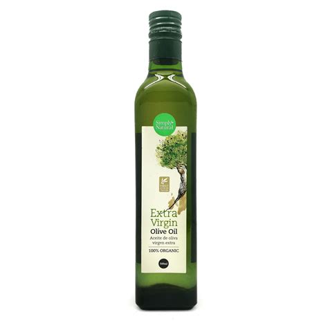 SIMPLY NATURAL Organic Extra Virgin Olive Oil 500ml Spain ZENXIN ORGANIC