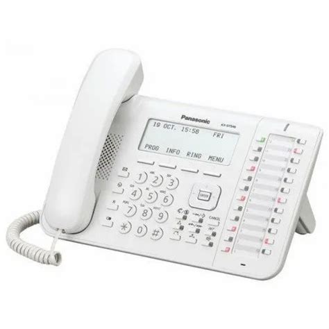 Black And White Panasonic Kx Dt W Digital Phone For Office At Rs