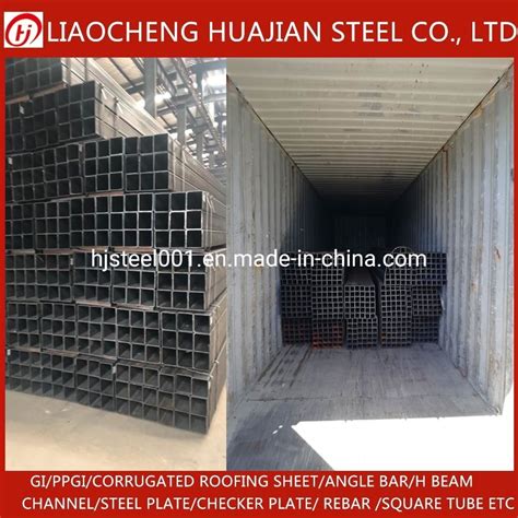 S Square Rectangular Hollow Section Black Galvanized Steel Gi Tubes