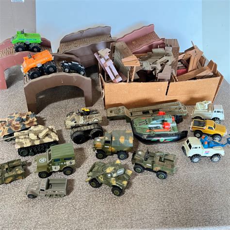 Lot # 178 - Toy Military vehicles and roads - SLOCAL Estate Auctions Network