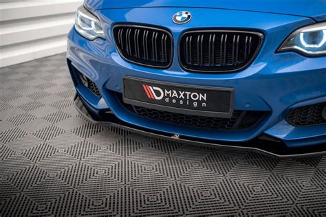 Front Lippe Front Splitter Frontansatz V 1 für BMW 2er F22 M Paket