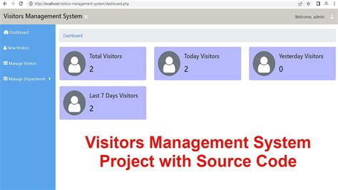 Visitors Management System Project In Php With Source Code Youtube