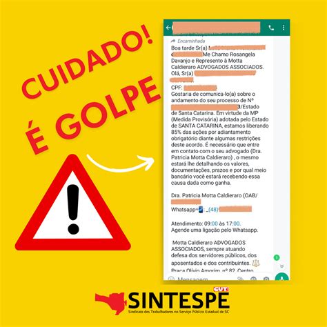 Cuidado Servidor Novo Golpe Na Pra A Sintespe