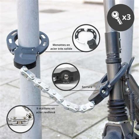 Antivol Trottinette Lectrique Velo Poussette Cadenas Ultra