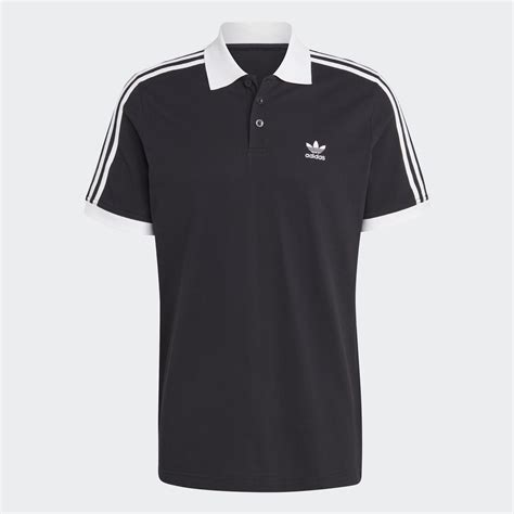 adidas Adicolor Classics 3-Stripes Polo Shirt - Black | adidas UAE