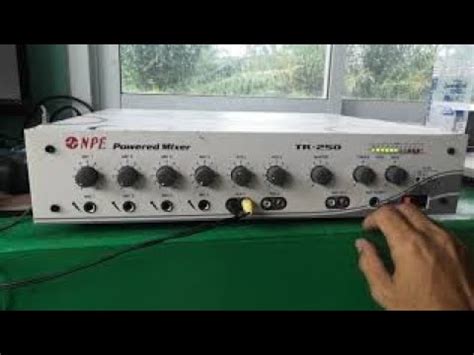 NPE POWER MIXER TR 250 YouTube