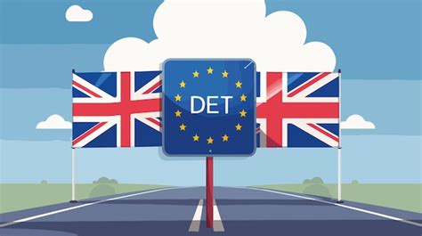 Premium Vector Brexit Concept With Uk And Eu Flags Vector Illustration