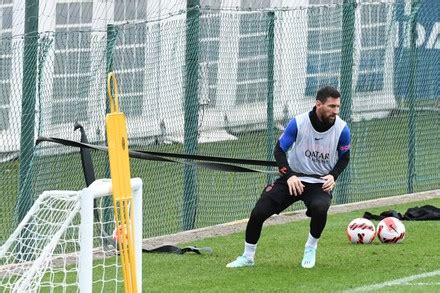 Lionel Messi During Psg Training Session Editorial Stock Photo - Stock ...