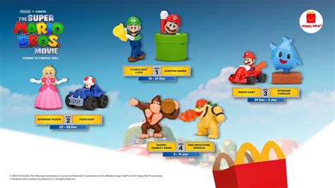 Super Mario Mcdonalds Happy Meal Toys Youtube