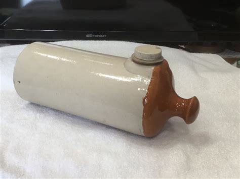 1920 S Stoneware Bed Foot Warmer Hot Water Bottle Stoneware Decor Etsy