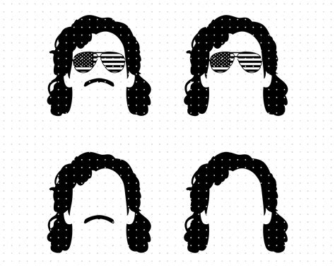 Mullet Svg Mullet Clipart Mens Hair Png Mullet With Etsy Australia