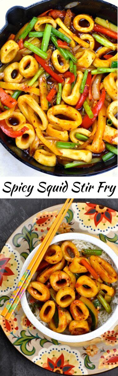 Spicy Squid Stir Fry (Ojingeo Bokkeum) - GypsyPlate