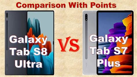 So Sánh Galaxy Tab S8 Ultra Vs Galaxy Tab S7 Plus