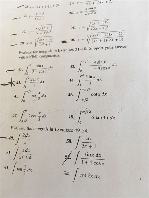 Solved 24 Y X X 1 X 2 23 Y X X X 2 X Sin