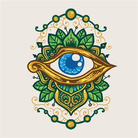 The eye of horus illustration 10407190 Vector Art at Vecteezy