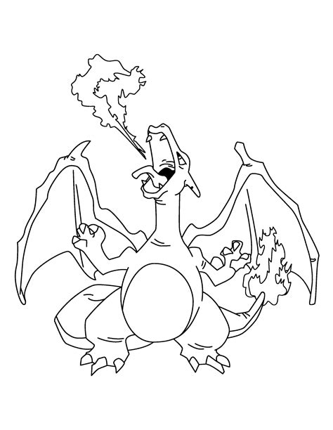 Coloriage Dracaufeu Pokemon Imprimer