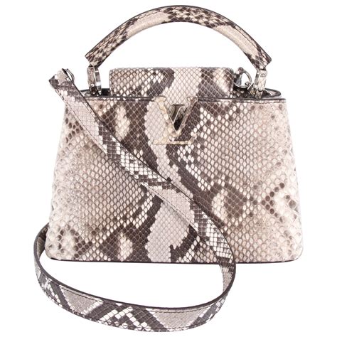 Louis Vuitton Capucines BB Top Handle Bag Python Leather For Sale At