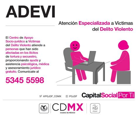 Fiscalía Cdmx On Twitter Adevi Proporciona Apoyo Sociojurídico Y