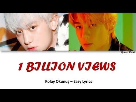 EXO SC 1 BILLION VIEWS Feat Moon Kolay Okunuş Easy Lyrics YouTube