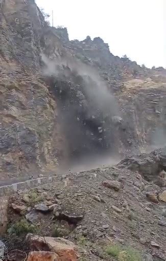 Video Massive Landslide In Himachal Pradeshs Shimla After Heavy Rain