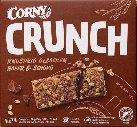 Corny Crunch Muesliriegel Hafer Und Schoko Naschkater Das