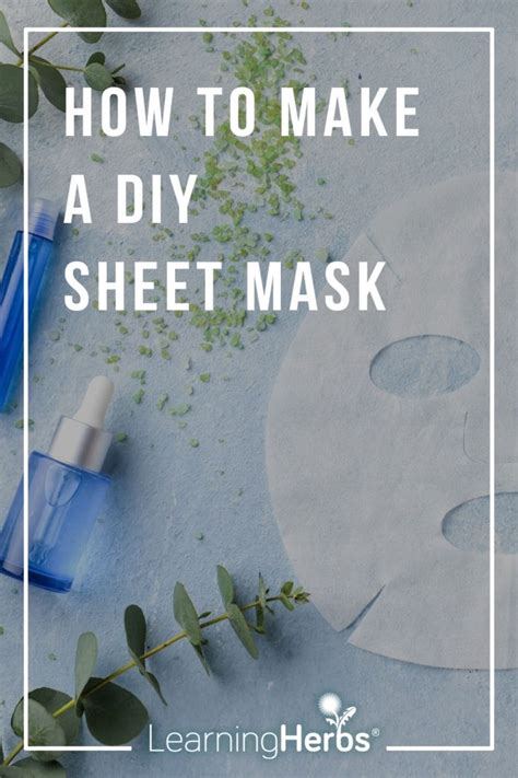 Botanical Beauty: DIY Sheet Mask Facial | Diy sheet mask, Sheet mask ...