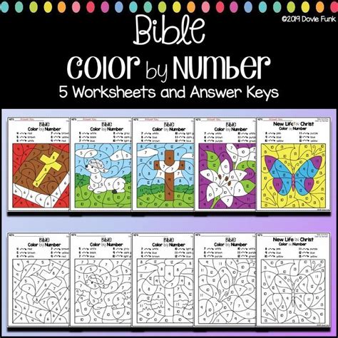 Free Printable Color By Number Bible