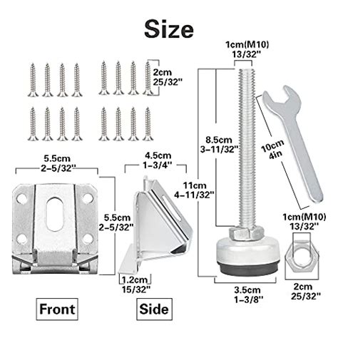 Tahikem Pack Heavy Duty Leveling Feet Furniture Leg Adjustable Load