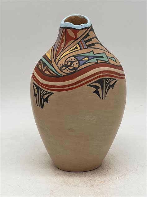 Native American Jemez Pottery Vase Clara Gachupin Etsy