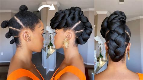 🔥easy Elegant Updo On 4c Natural Hair Protective Style Tupo1 Youtube