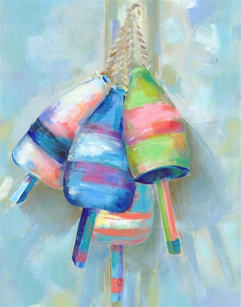 Island Buoys Fine Art Giclee Buoy Print From Original Acrylic Etsy