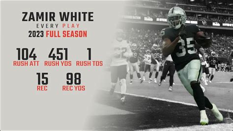 Zamir White Full Season Replay Every Run Target And Catch In The