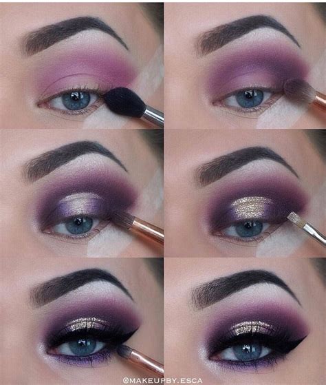 Purple Eye Makeup Glitter Eye Makeup Makeup For Green Eyes Natural