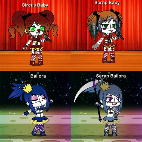 My Edit Of Circus Baby Scrap Baby Ballora And Scrap Ballora Five