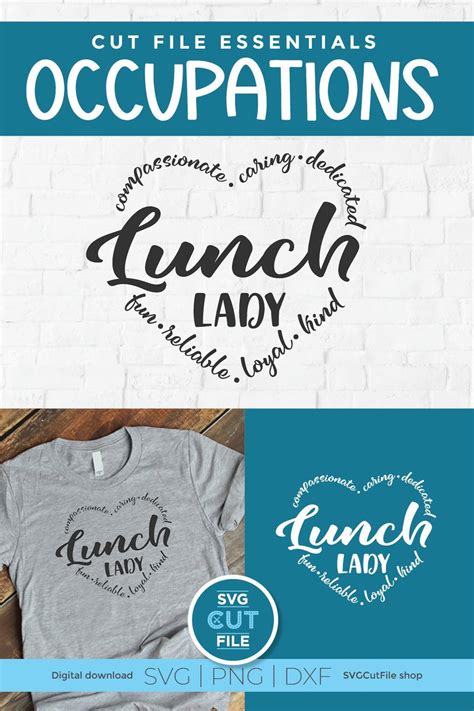 Lunch Lady Svg Lunchlady Svg Cafeteria Worker Lunch Team Svg