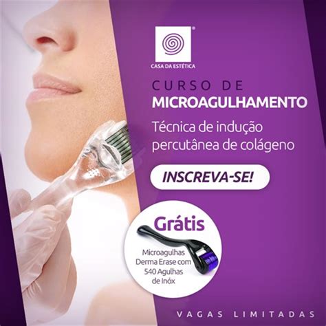 Curso Microagulhamento Técnica de indução percutânea de colágeno