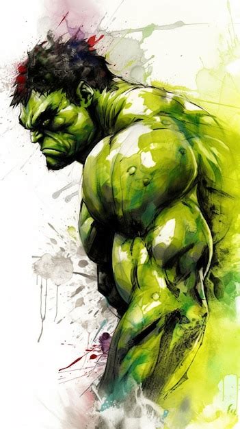 Premium Photo | The incredible hulk comic art