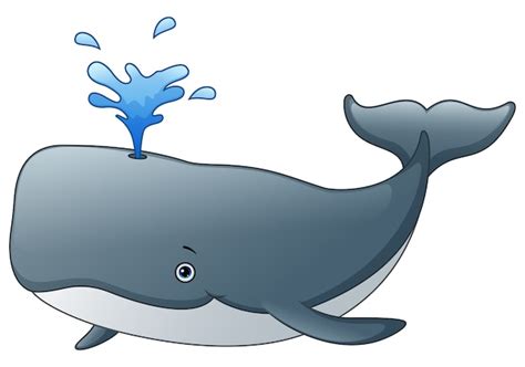 Cute Dibujos Animados De Ballenas Vector Premium