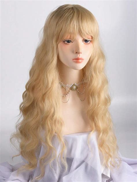 Wig 24 Inch Long Curly Hair Large Wave Womens Wig Gorgeous And Fluffy