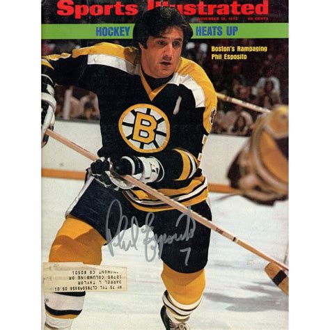 Phil Esposito Boston Bruins Fanatics Authentic Autographed Hockey Heats