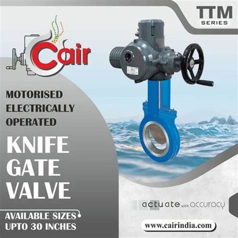 Knife Gate Valve Electric Motorized Knife Edge Gate Valve