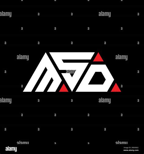 Msd Logo Mit Dreiecksbuchstaben Und Dreiecksform Msd Dreieck Logo