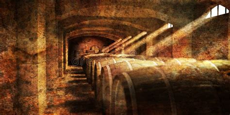 Wine Cellar Stock Illustration Illustration Of Cask 62586458