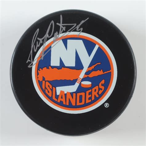 Dennis Potvin Signed Islanders Logo Hockey Puck Jsa Pristine Auction