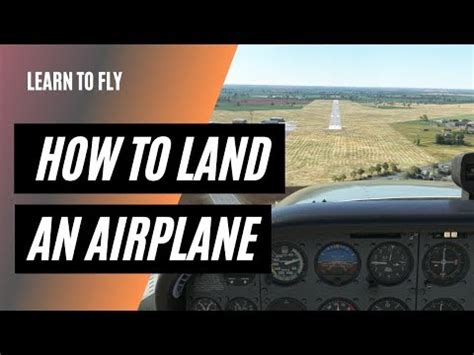 Bitacora De Un Piloto How To Land An Airplane