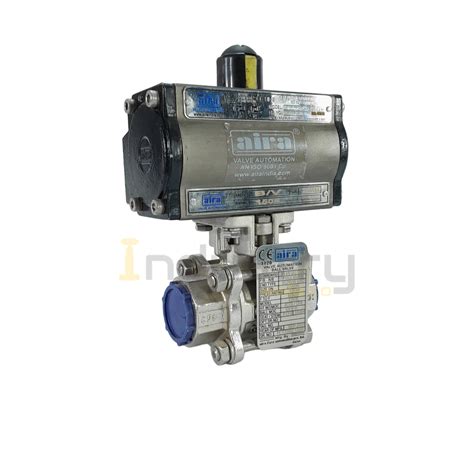 Aira Pneumatic Actuator Ss Ball Valve Screwed End 12 To 6 Industrywala